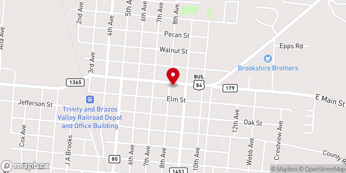 Map showing location of Justice of the Peace