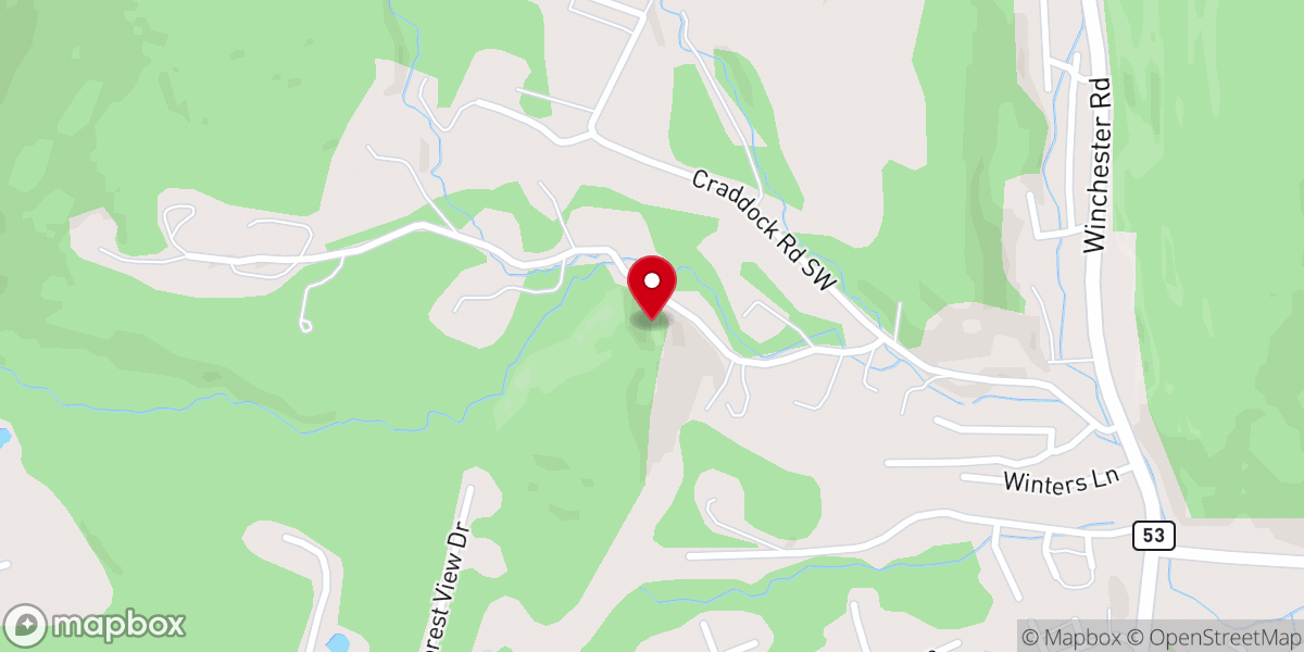 Map showing location of Grace Memorial Community Curch