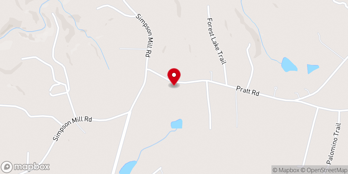 Map showing location of New Home Church of Christ - Parsonage