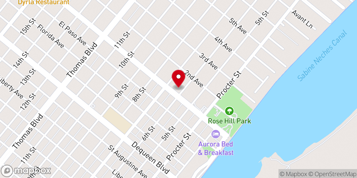 Map showing location of Rock Outreach Center