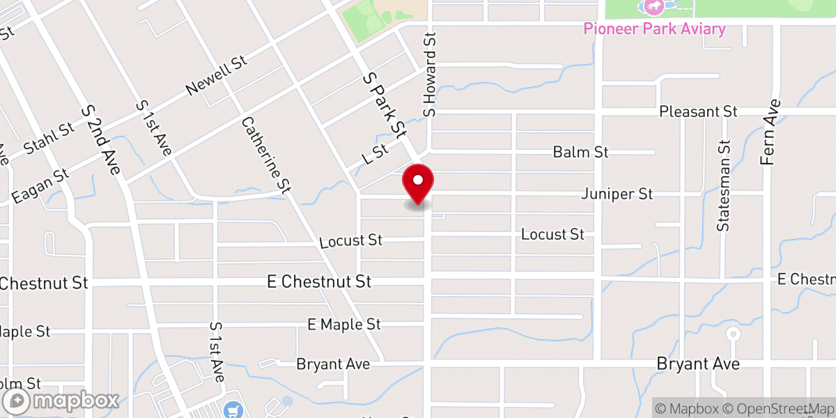 Map showing location of Walla Walla Alliance Church