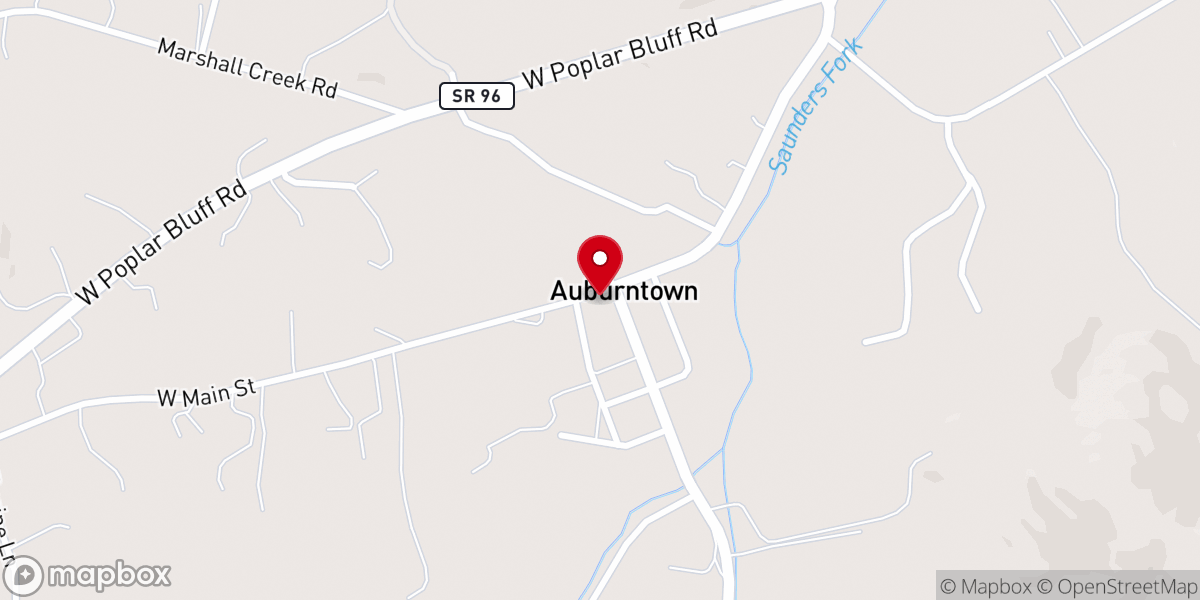 Map showing location of Auburntown