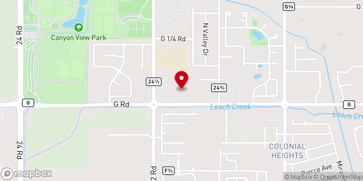 Map showing location of Mesa Valley Community School