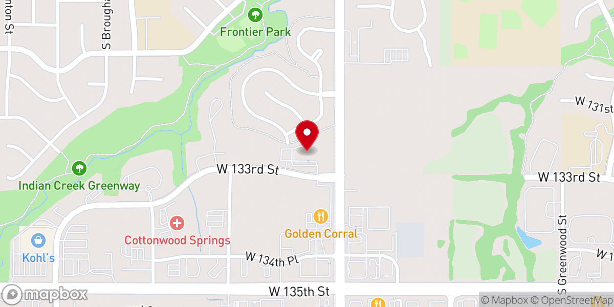 Map showing location of New Hope Presbyterian Church