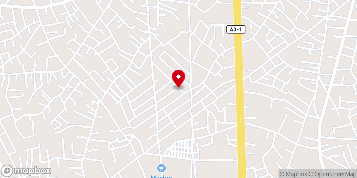 Map showing location of Saint Catherine Catholic Church