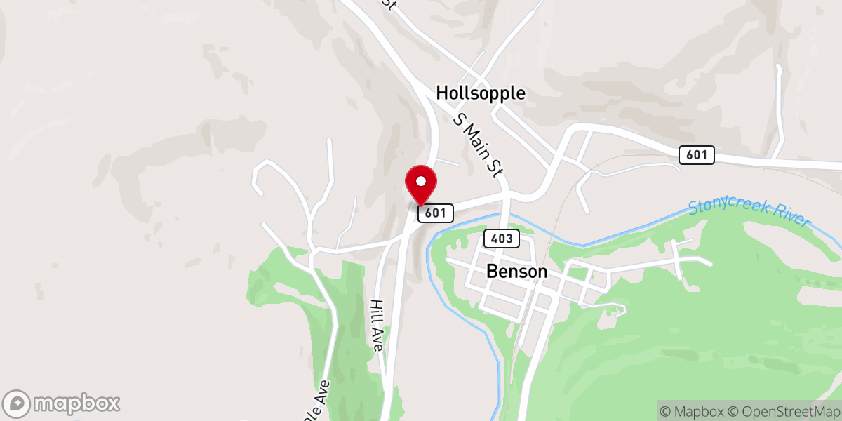 Map showing location of The Pentecostals of Greater Johnstown
