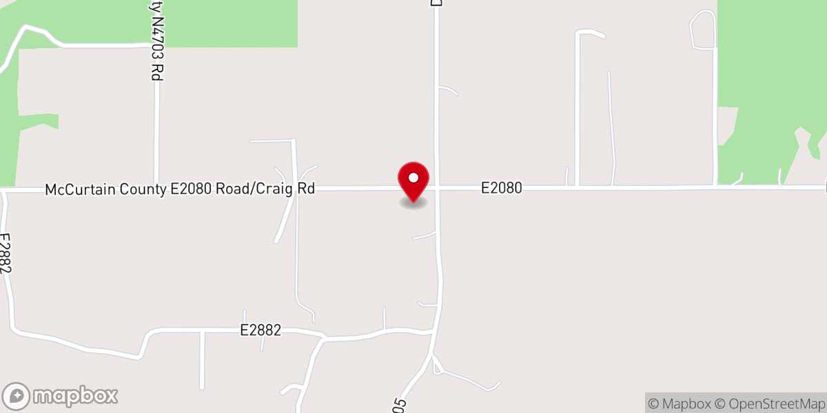 Map showing location of Mount Zion Church