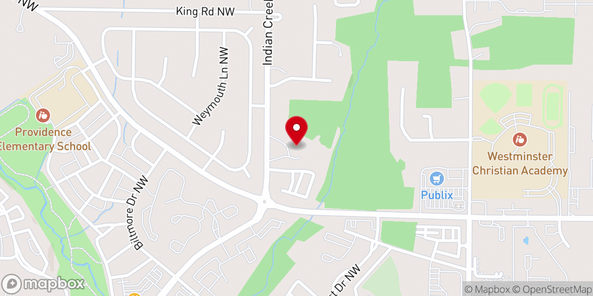 Map showing location of Huntsville Christian Church