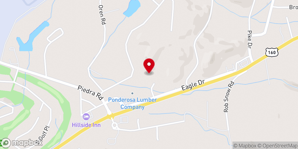 Map showing location of Open Door Church