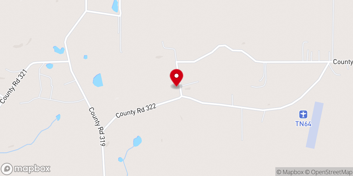 Map showing location of Old Fashion Baptish Church
