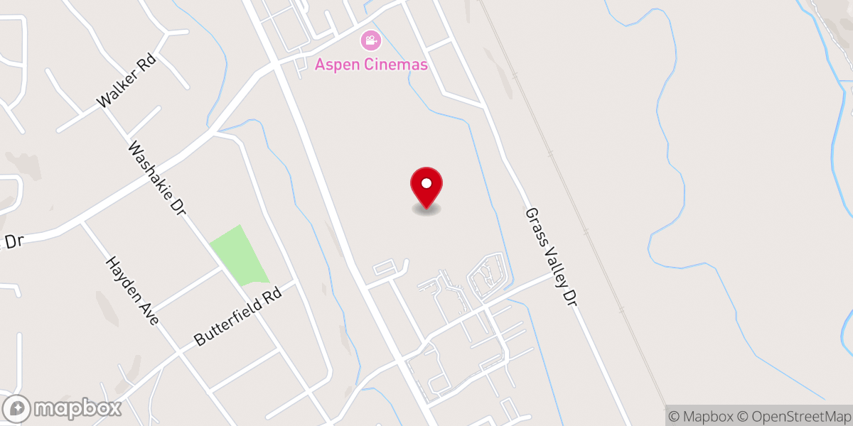 Map showing location of Aspen Church
