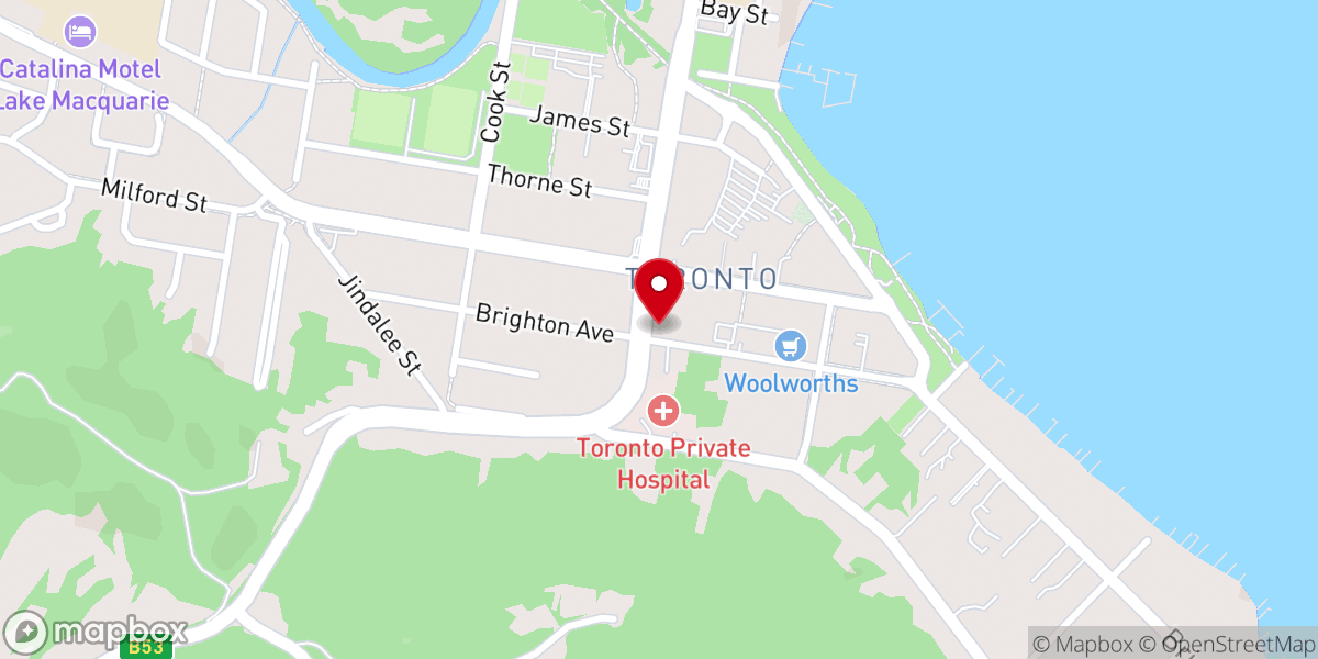 Map showing location of Christ the King Anglican Church