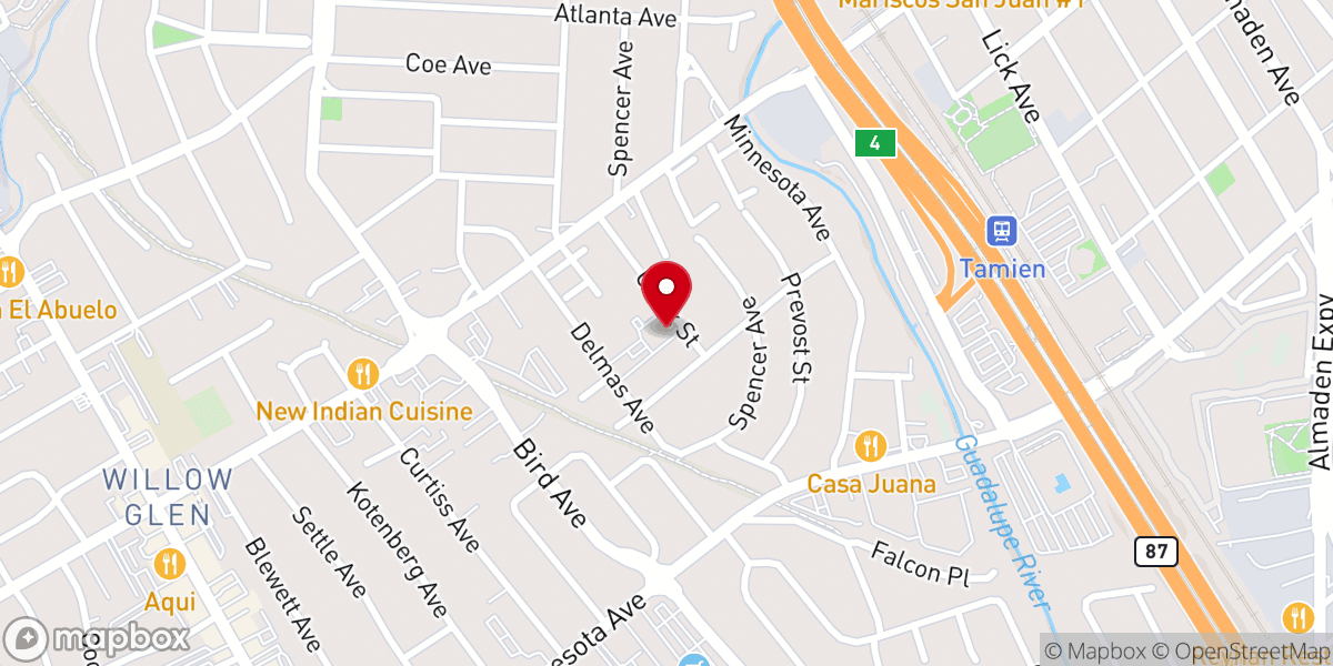 Map showing location of Silicon Valley Interreligious Council