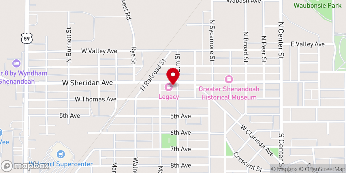 Map showing location of Shenandoah Valley News Today