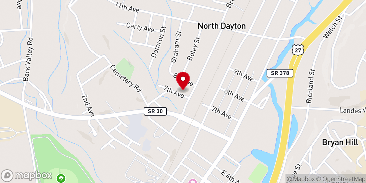 Map showing location of Solomons Porch Inc