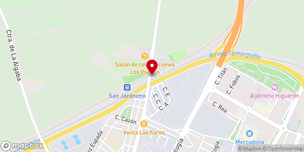 Map showing location of Humilladero de San Onofre. Templete de San Jerónimo