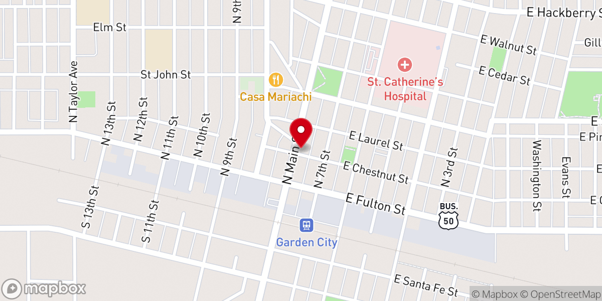 Map showing location of Church of the Remnant