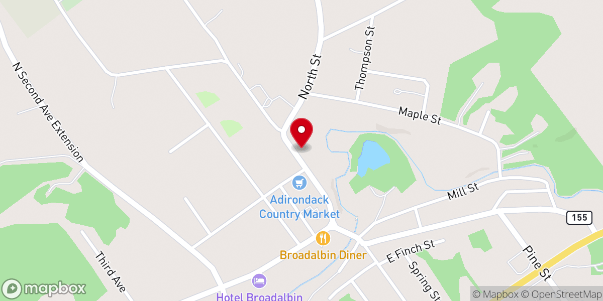 Map showing location of Coe Herbert E