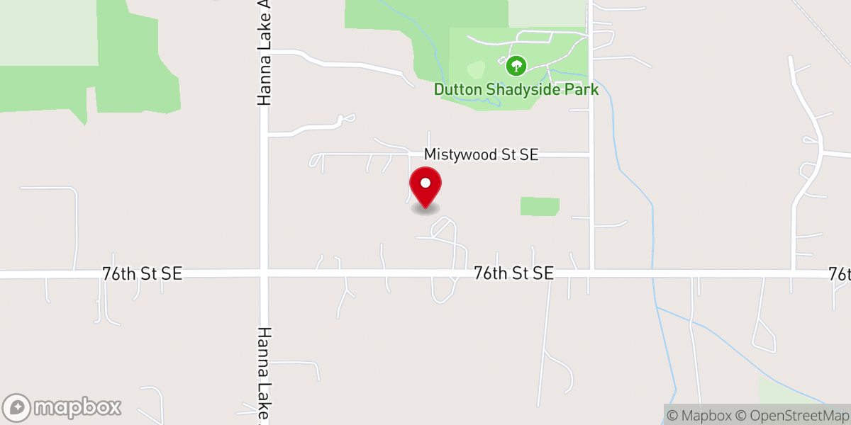 Map showing location of Gospel Baptist Church (GR)