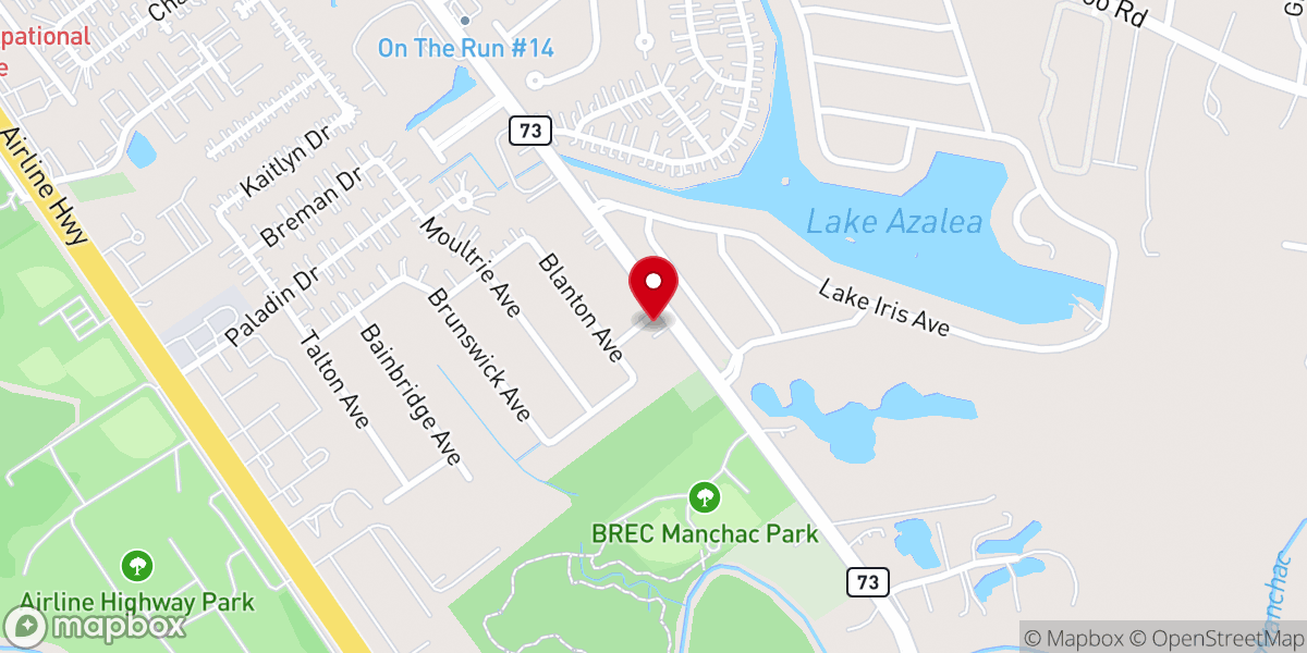 Map showing location of Saint Sharbel Of Baton Rouge