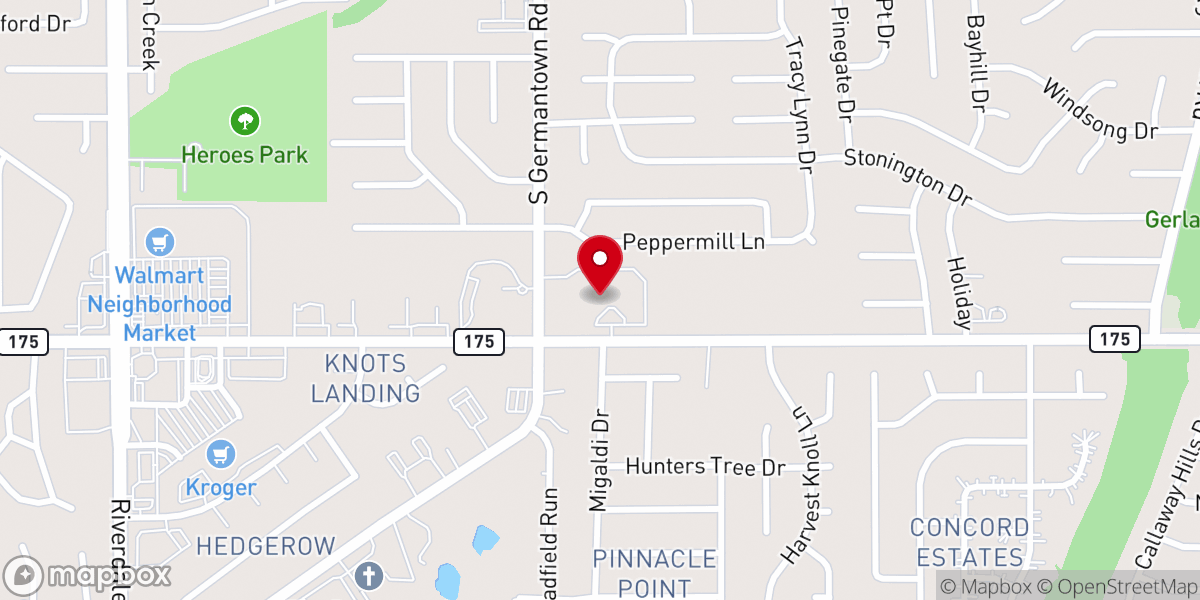Map showing location of Cornerstone Institutional Baptist Church