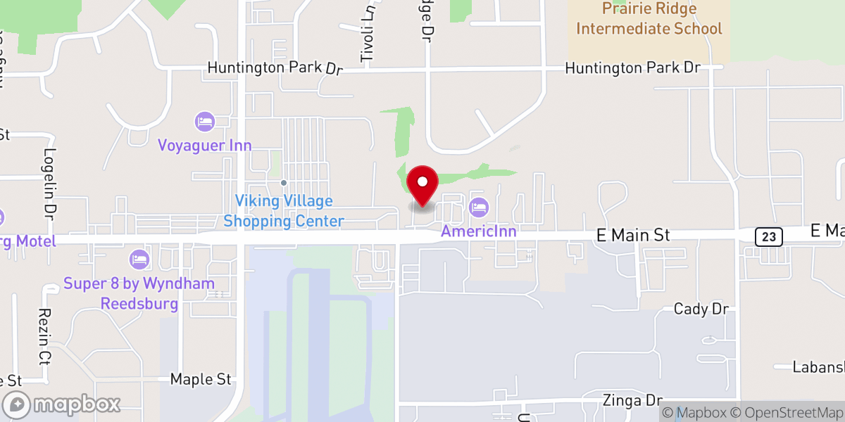 Map showing location of Faith Christian Church - Reedsburg