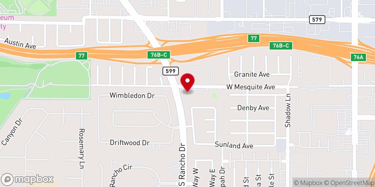 Map showing location of First Christian Church Disciples of Christ