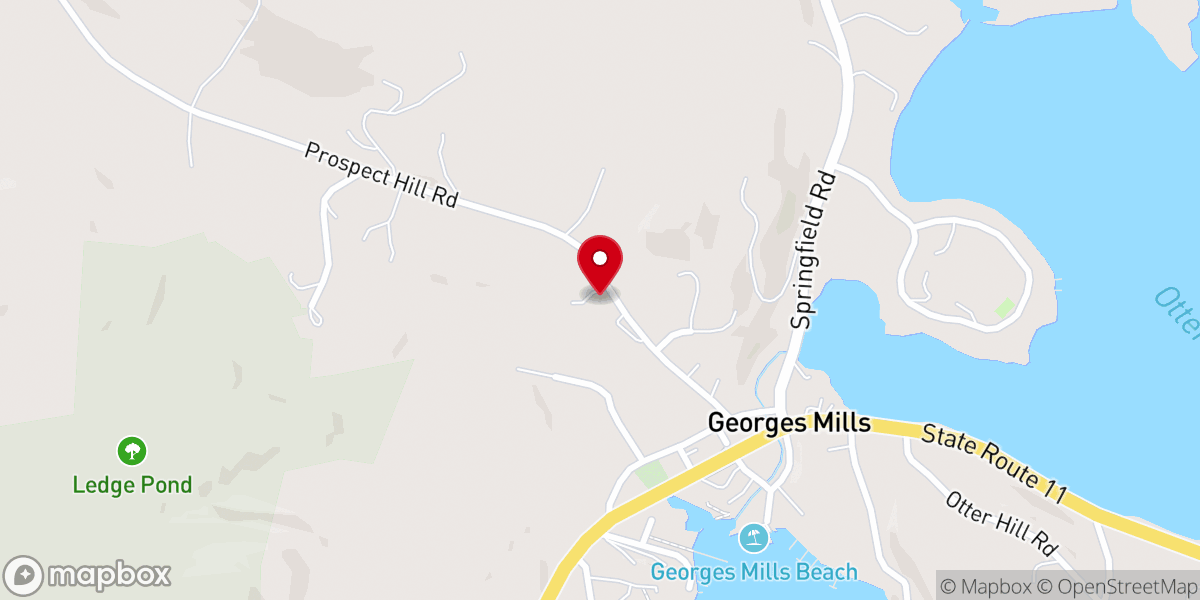 Map showing location of Church in George's Mills for Sale