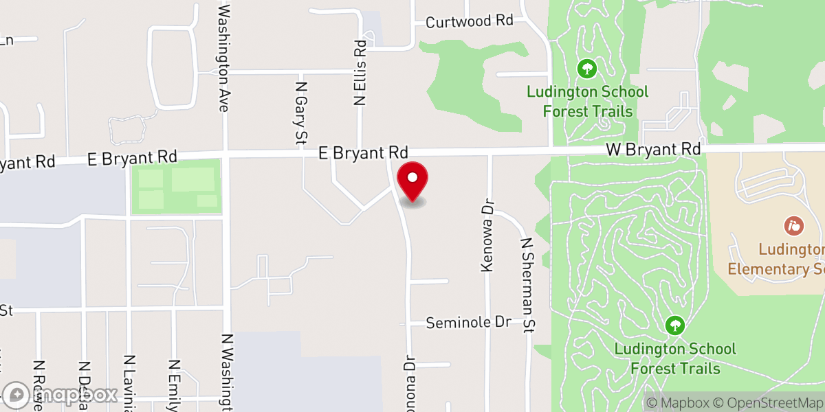 Map showing location of Trinity Evangelical Free Church