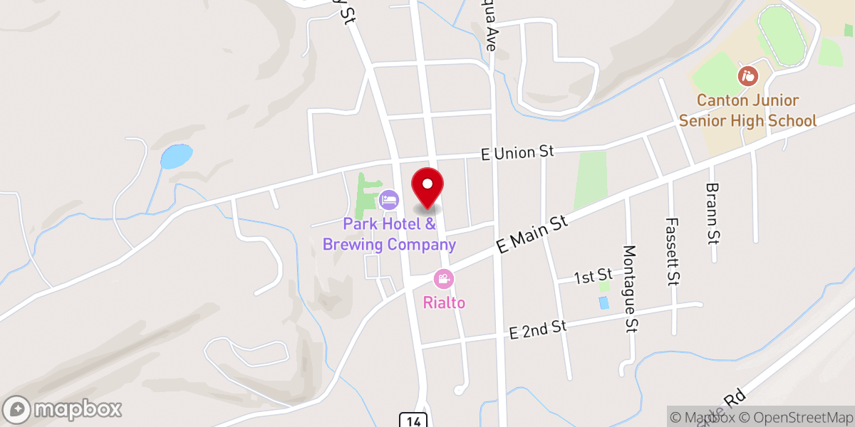 Map showing location of Canton Ecumenical Parish