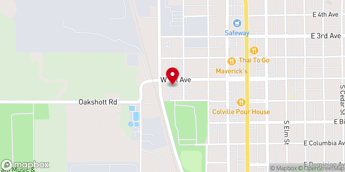 Map showing location of Country Store - Colville
