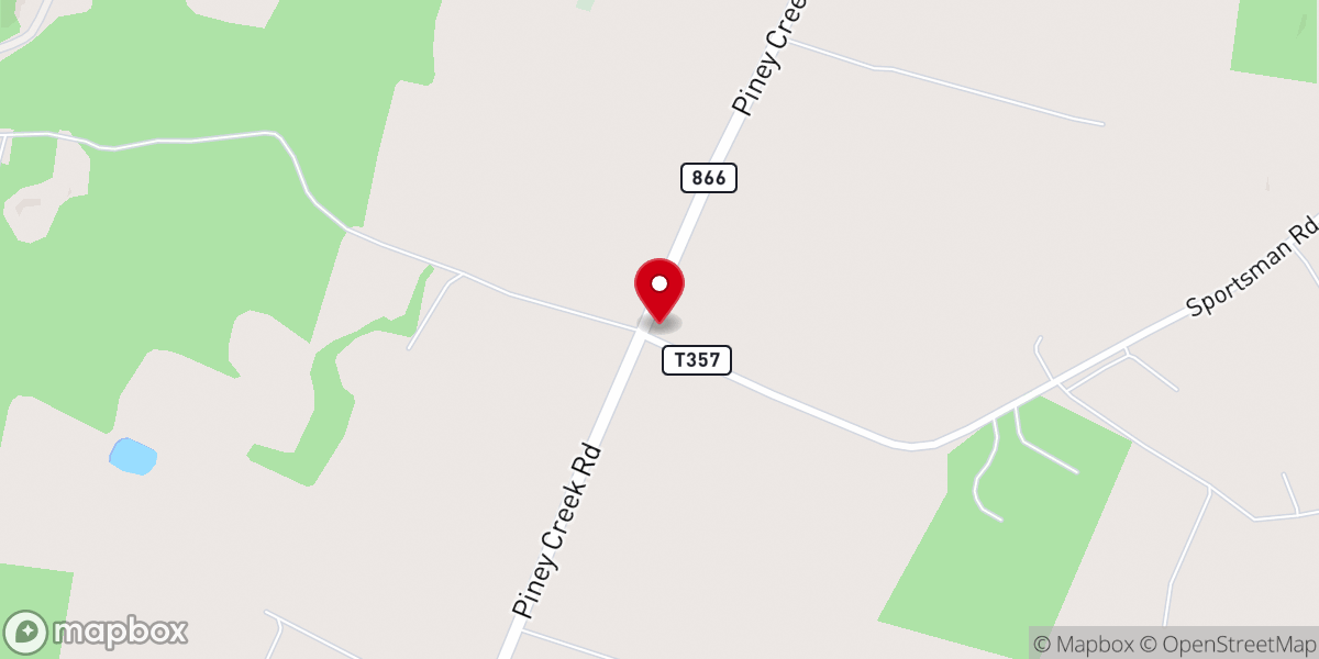 Map showing location of Smithfield Church