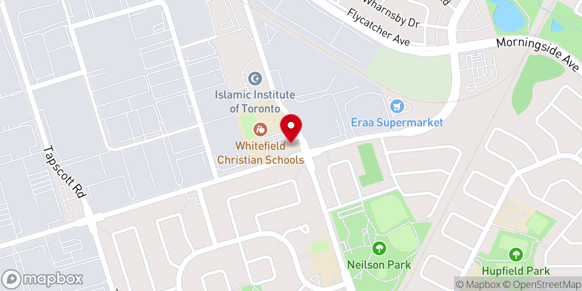 Map showing location of Toronto Free Presbyterian Church