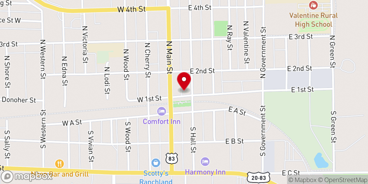 Map showing location of Second Wind at the Curtis Hoover Events Center