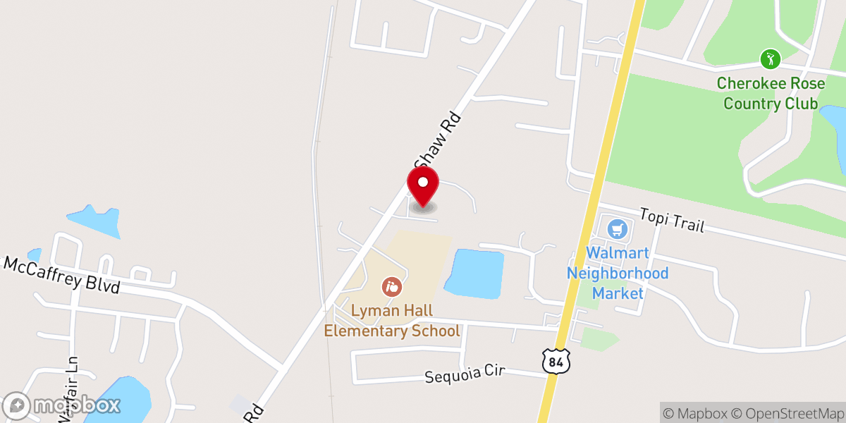 Map showing location of Mount Zion Missionary Baptist Church