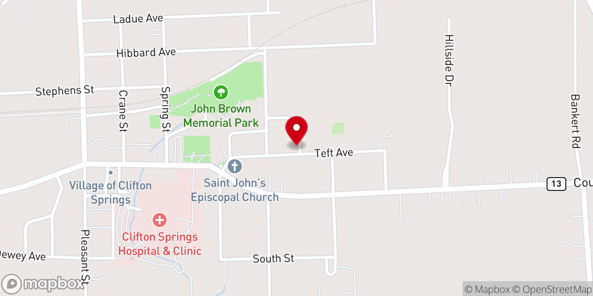 Map showing location of Wellspring Church Food Distribution - Food Distribution Center