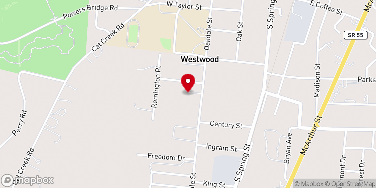 Map showing location of Manchester Bible Methodist Church
