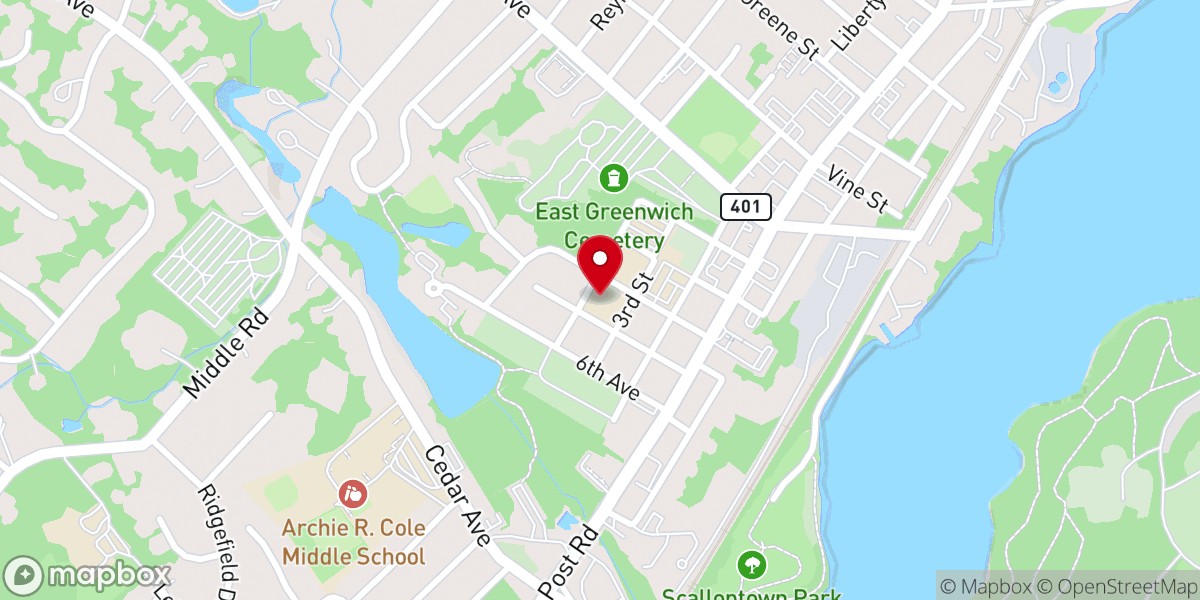 Map showing location of Our Lady of Mercy Church