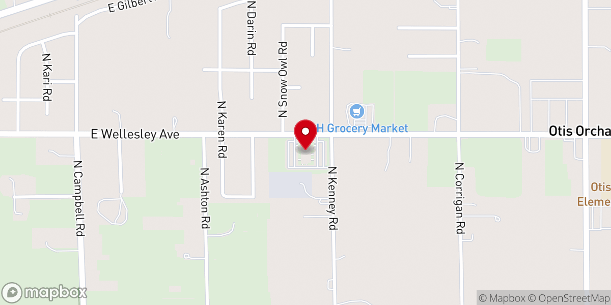 Map showing location of Spokane Valley Stake Center