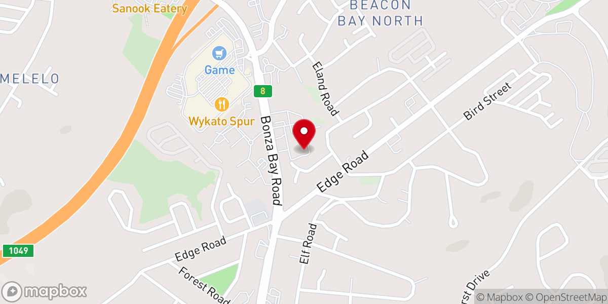 Map showing location of New Life Church