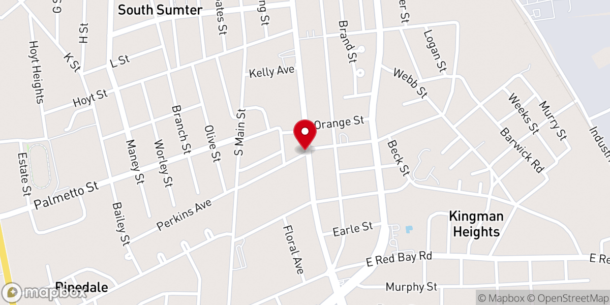 Map showing location of Union Station African Methodist Episcopal Church
