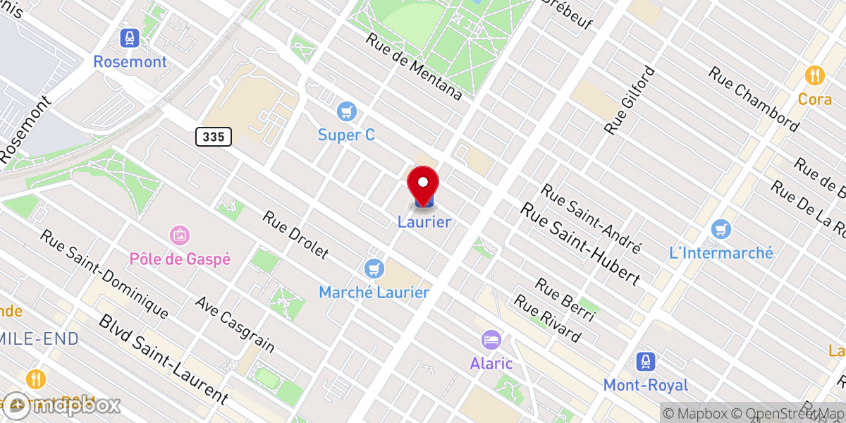 Map showing location of St. Denis Catholic Church