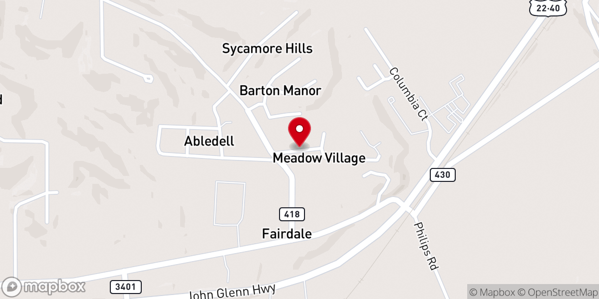 Map showing location of Cambridge Bible Church