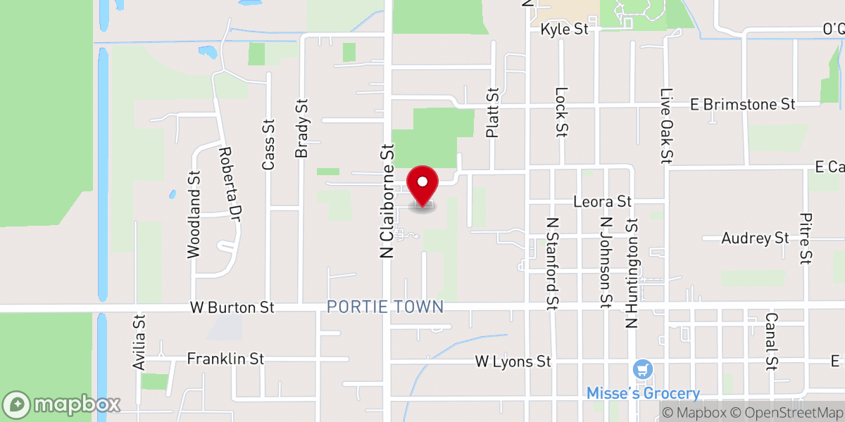 Map showing location of Our Lady of LaSalette Catholic Church