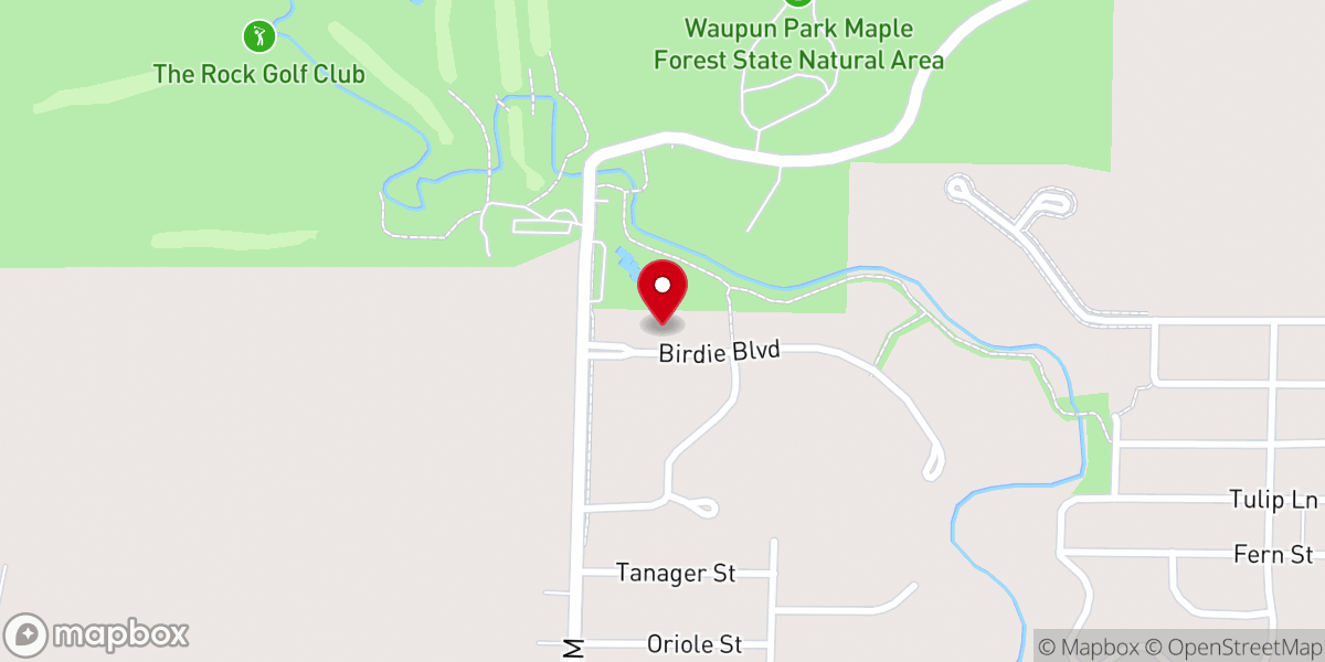 Map showing location of ONE Waupun