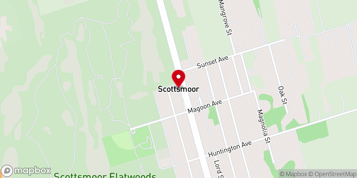 Map showing location of Scottsmoor