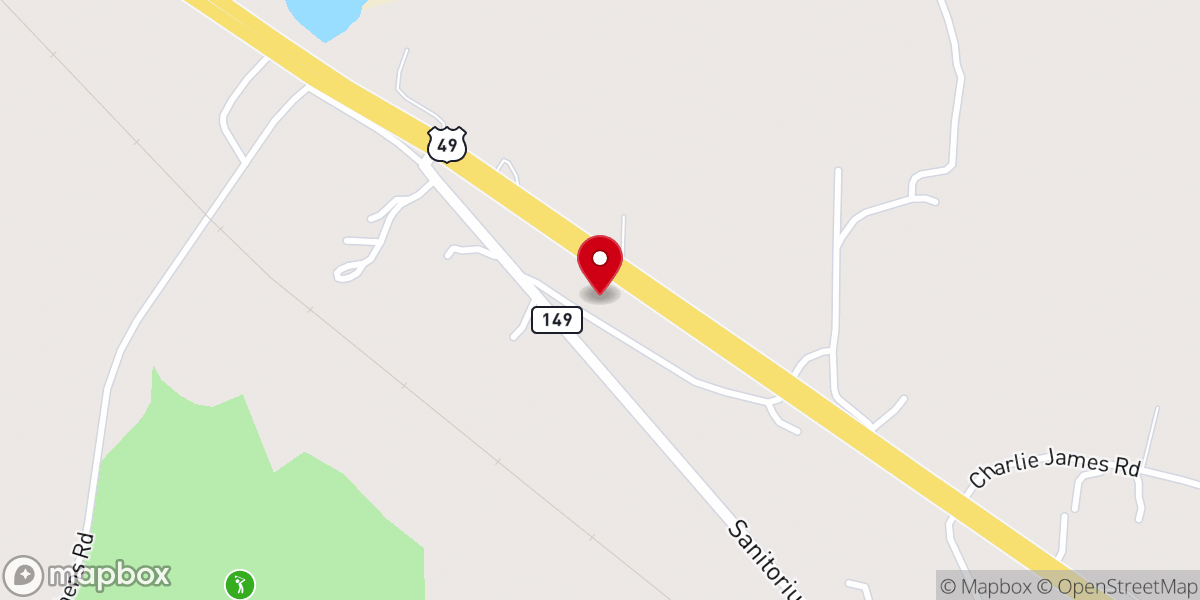 Map showing location of New Galilee Church