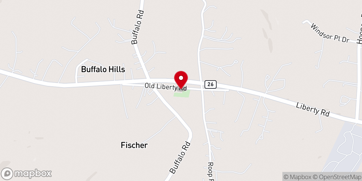 Map showing location of Fair View United Methodist Church