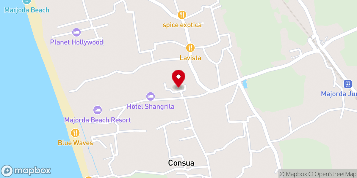 Map showing location of Our Lady of Milagres Chapel
