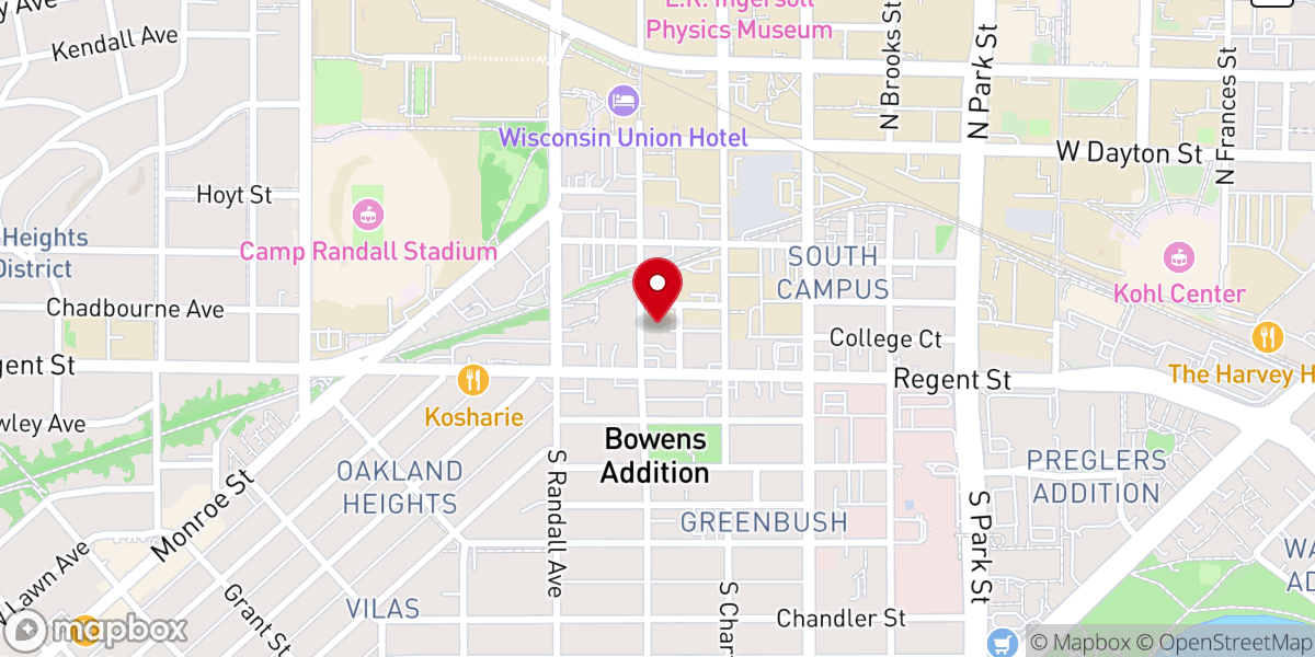 Map showing location of Association of Muslims